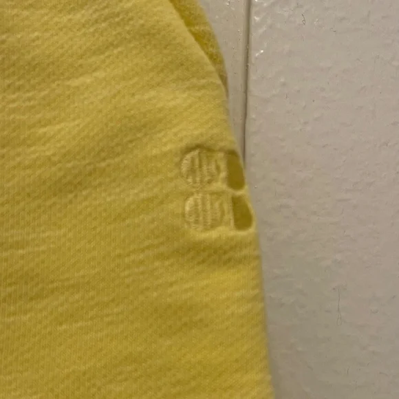 Sweaty Betty Yellow Cotton Shorts - Size Large - Picture 3 of 6